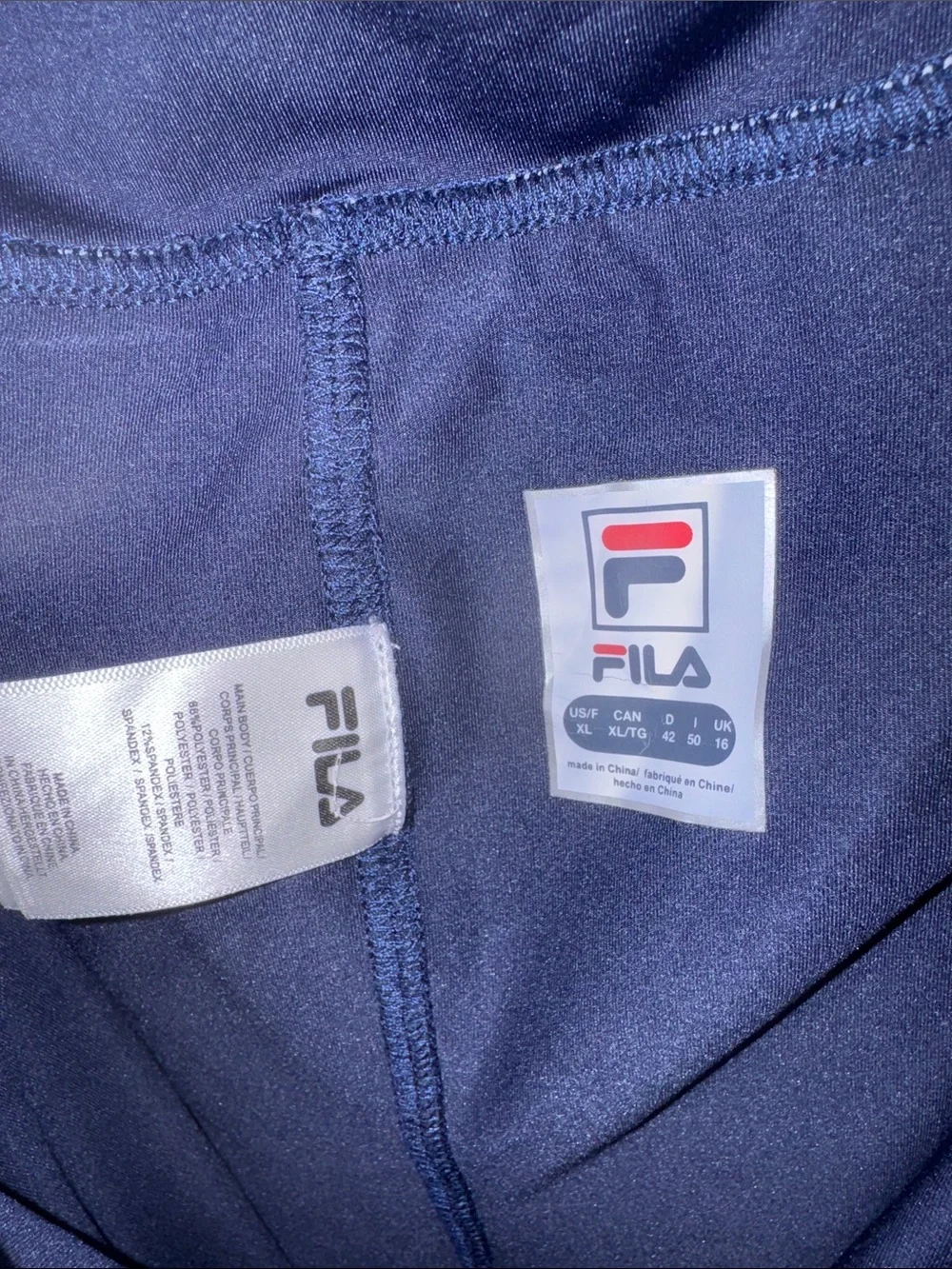 Fila Navy Multi Ruffle Swim Skort